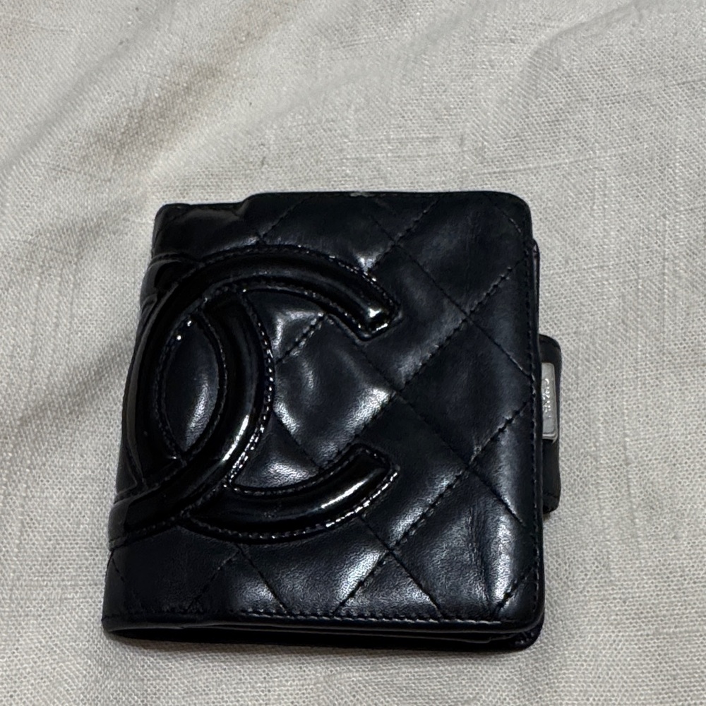 CHANEL Black Quilted Wallet